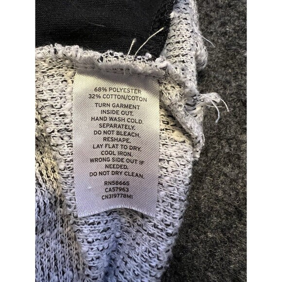 Caslon Sweater Tunic Style Cowl Neck Pullover Grey Knit Pockets Womens L - Picture 5 of 5